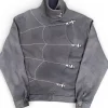 Spider Web Grey Fireman Clasp Workwear Jacket