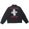 Steadman Stars Black Quilted Zip-Up Jacket For Men and Women