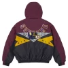 Supreme MM6 Split Stadium Jacket Maroon
