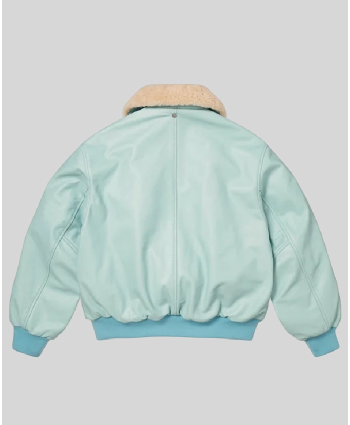 Supreme Schott Shearling Bomber Jacket - Blue