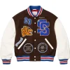 Supreme Tiger Varsity Jacket White and Black