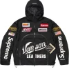 Supreme X Vanson Leathers GORE TEX Shell Jacket Black