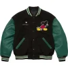 Supreme x Number (N)ine x Mickey Mouse Varsity Jacket Black