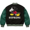 Supreme x Number (N)ine x Mickey Mouse Varsity Jacket Black Back