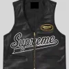 Supreme x Vanson Spider Web Leathers Vest- Black