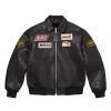 Supreme x Venson Spider Man All-Black Leather Jacket