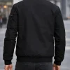 Techwear Black Bomber Jacket Back