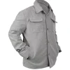 Billy Magnussen grey jacket with shirt style collar