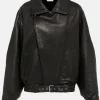 The Madison Beau Garrett Black Leather Jacket For Sale