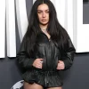 The Moment Charli XCX Black Leather Jacket For Sale