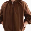 The Social Andrea Bain Gathered Bomber Jacket For Sale