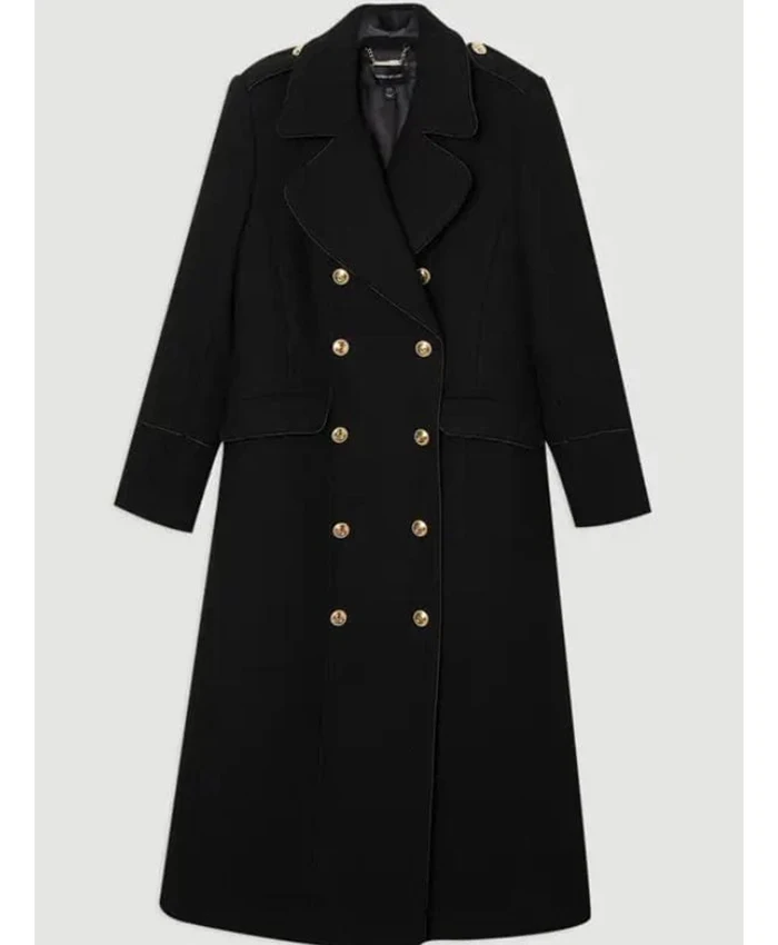 The Traitors US S04 Tara Lipinski Black Coat Front