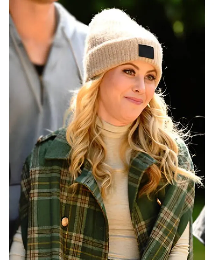 The Traitors US S04 Tara Lipinski Plaid Cape Coat