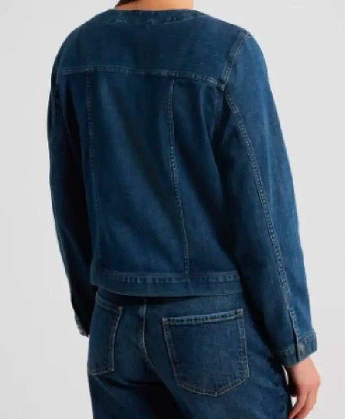 The View 2026 Joy Behar Blue Denim Jacket Back