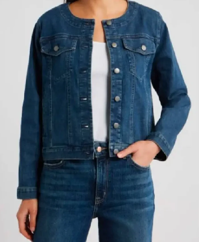 The View 2026 Joy Behar Blue Denim Jacket Front