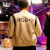 The Voice S29 John Legend White Varsity Jacket Back