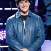 The Voice S29 Lucas West Blue Leather Jacket