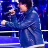 The Voice S29 Lucas West Blue Leather Jacket For Sale