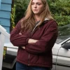 Tracker S03 Jessica Sipos Maroon Jacket Front
