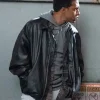 Tracker S03 Lovell Adams-Gray Black Leather Jacket