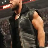 WWE Austin Theory Shearling Leather Vest