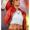 WWE Monday Night RAW Becky Lynch Red Leather Jacket For Sale