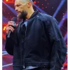 WWE Monday Night RAW Face Off 2026 Roman Reigns Vintage Black Denim Jacket