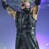 WWE SmackDown 2026 Damian Priest Black Leather Sleeveless Coat