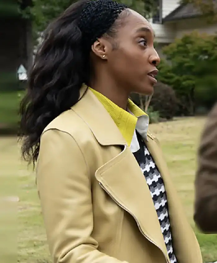 Will Trent S04 Iantha Richardson Leather Jacket Side