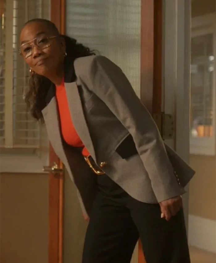Will Trent S04 Sonja Sohn Grey Blazer Front