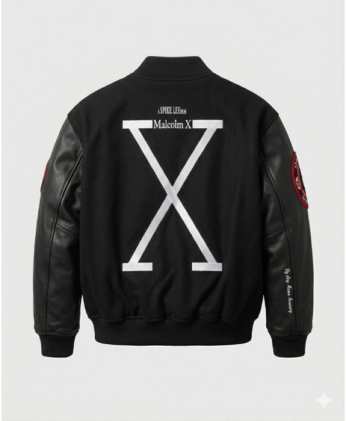 buy Acres Malcolm X Supreme 40 Varsity Jacket