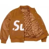 buy Supreme Logo Chenille Varsity Jacket