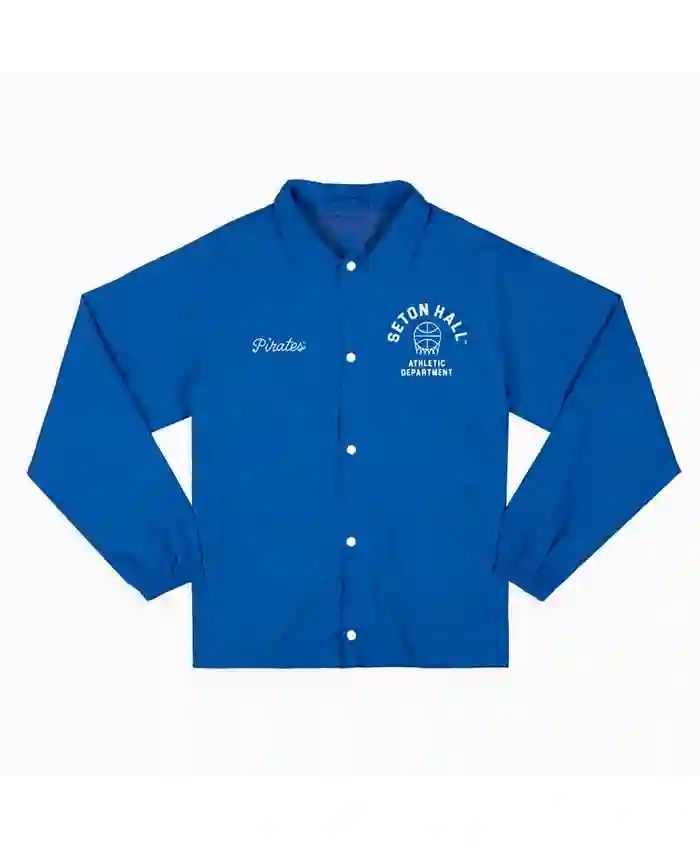 1970s Seton Hall Pirates Basketball Coaches Blue Jacket