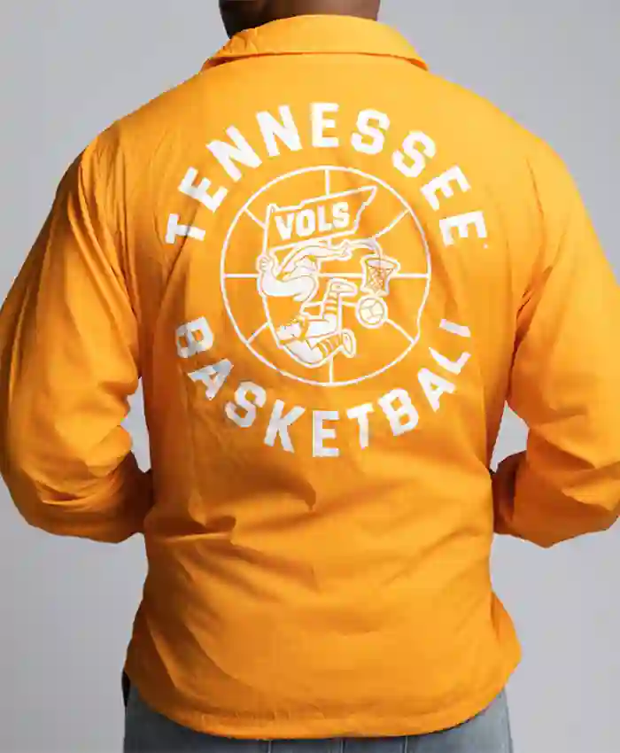 1970s Tennessee Volunteers Basketball Coaches Yellow Jacket Back