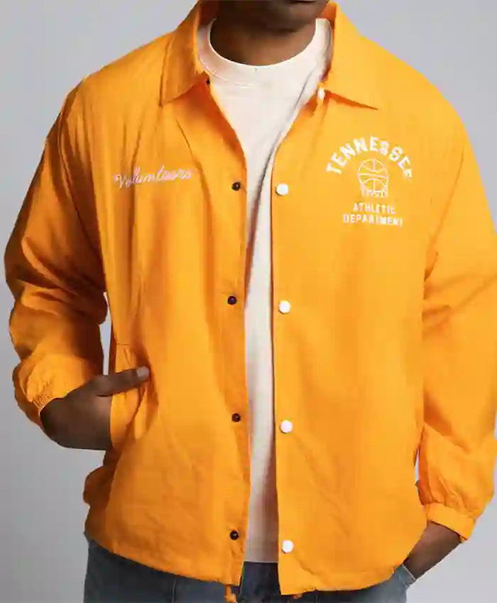 1970s Tennessee Volunteers Basketball Coaches Yellow Jacket Front
