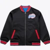 1983 LA Clippers Satin Jacket Black and Red