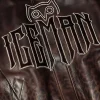 2026 Drake Iceman Brown Leather Jacket Logo