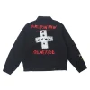 +44 Steadman Stars Zip Up Quilted Jacket Back