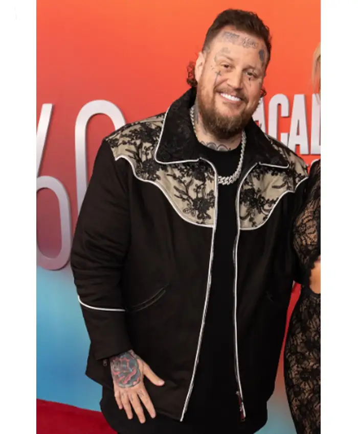 Jelly Roll 60th Academy Of Country Music Awards Black Jacket - Image 2