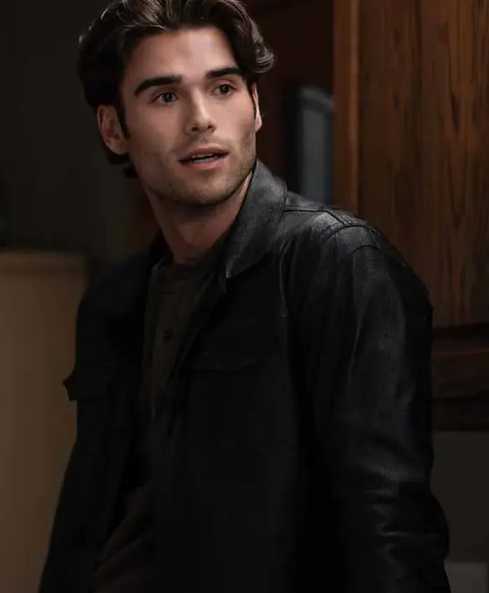 9-1-1 Nashville Hunter McVey Black Leather Jacket