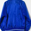 90’s Toronto Blue Jays Blue Satin Bomber Jacket For Sale