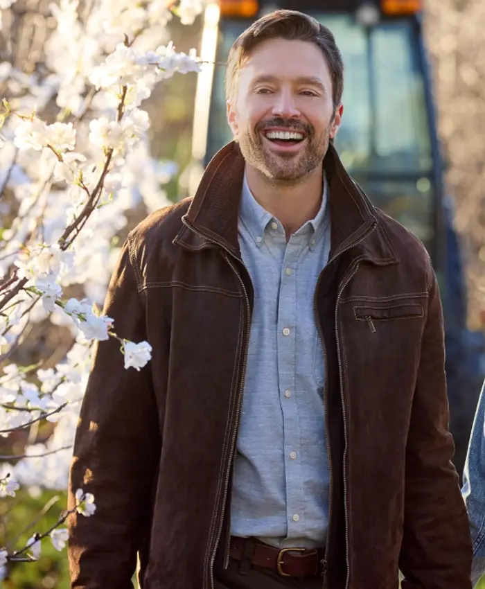 A Season to Blossom Carlo Marks Brown Jacket Front