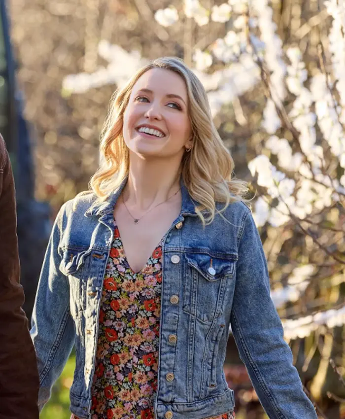 A Season to Blossom Emily Tennant Blue Denim Jacket