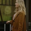 A Season to Blossom Emily Tennant Brown Coat For Sale