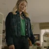 A Season to Blossom Emily Tennant Denim Jacket For Sale