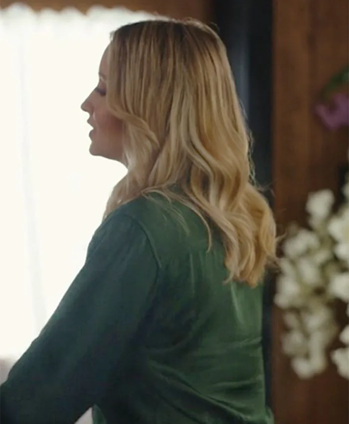 A Season to Blossom Emily Tennant Green Shacket Back