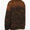 American Idol S24 Chris Tungseth Paint Splatter Denim Jacket Back