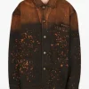 American Idol S24 Chris Tungseth Paint Splatter Denim Jacket For Sale