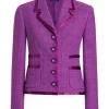 America’s Newsroom Dana Perino Purple Tweed Jacket For Sale