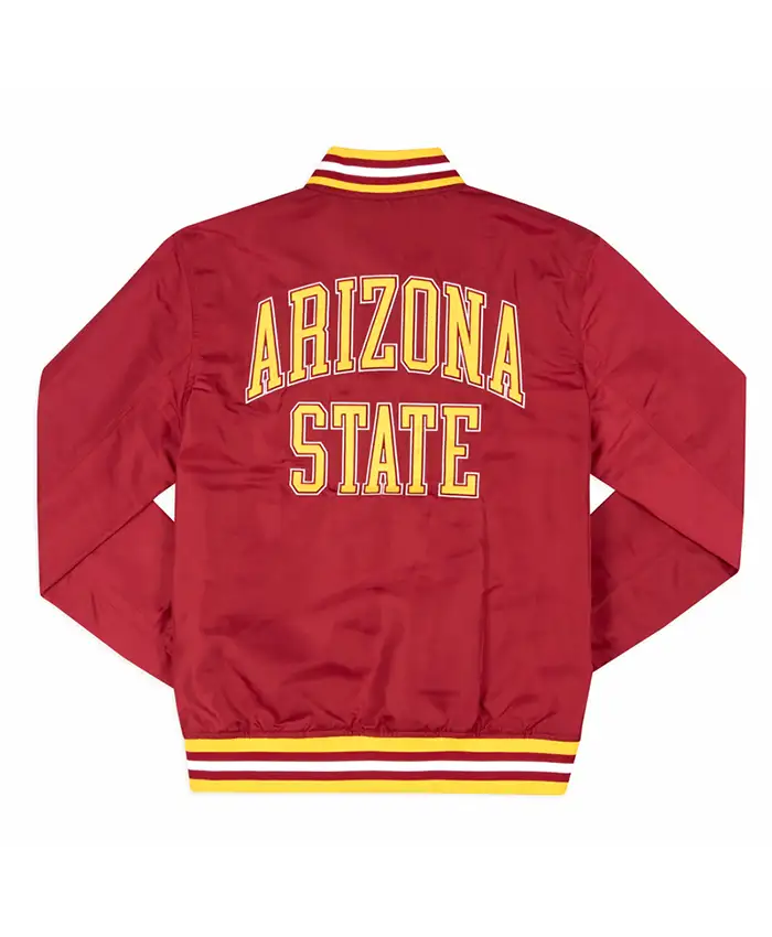 Arizona State Sun Devils Arched Red Bomber Jacket For Sale